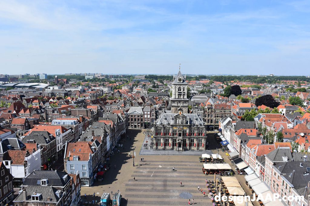 fotografie gebouwen van Delft